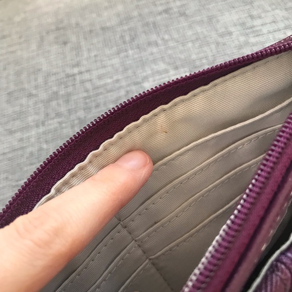 Coach Plum Purple Wristlet Purse - Picture 9 of 9